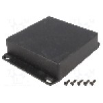 Carcasa aluminiu, 120mmx120mmx34mm, IP65, HAMMOND - 1590WQFLBK