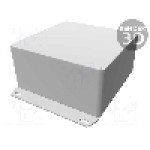 Carcasa aluminiu, 120mmx120mmx59mm, IP54, HAMMOND - 1590UFBK Carcasa aluminiu, 120mmx120mmx59mm, IP54, HAMMOND - 1590UFBK