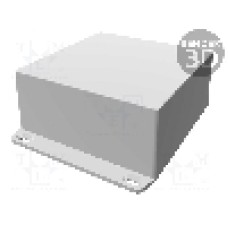 Carcasa aluminiu, 125mmx125mmx57mm, IP54, HAMMOND - 1590KKFLBK