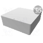 Carcasa aluminiu, 188mmx188mmx67mm, IP65, HAMMOND - 1590WFBK