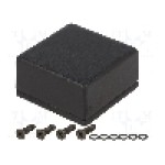 Carcasa aluminiu, 50mmx50mmx25mm, IP65, HAMMOND - 1590WLLBBK