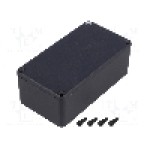 Carcasa aluminiu, 60mmx120mmx42mm, IP65, HAMMOND - 1590WBSBK