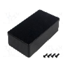 Carcasa aluminiu, 66mmx121mmx39mm, IP54, HAMMOND - 1590N1BK