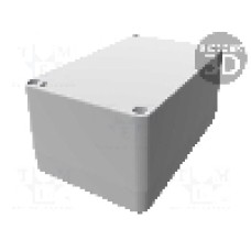 Carcasa aluminiu, 80mmx125mmx58mm, IP66, HAMMOND - 1550Z108BK