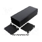 Carcasa aluminiu, 89mmx220mmx56mm, HAMMOND - 1455ZT2201BK Carcasa aluminiu, 89mmx220mmx56mm, HAMMOND - 1455ZT2201BK