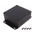 Carcasa aluminiu, 92mmx92mmx42mm, IP54, HAMMOND - 1590YFBK Carcasa aluminiu, 92mmx92mmx42mm, IP54, HAMMOND - 1590YFBK