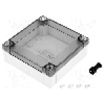 Carcasa policarbonat, 100mmx100mmx35mm, IP66, IP67, FIBOX - PC 95/35 LT