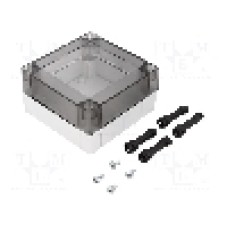 Carcasa policarbonat, 100mmx100mmx50mm, IP66, IP67, FIBOX - PC 95/50 LT
