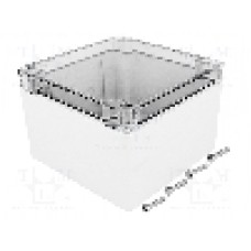 Carcasa policarbonat, 120mmx120mmx80mm, IP66, HAMMOND - 1554P2GYCL