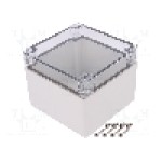 Carcasa policarbonat, 120mmx122mmx95mm, IP66, IP67, FIBOX - PCT 121210 Carcasa policarbonat, 120mmx122mmx95mm, IP66, IP67, FIBOX - PCT 121210