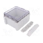Carcasa policarbonat, 125mmx151mmx90mm, IP66, IP67, BOPLA - B 141309 PC-V0-G 7035 Carcasa policarbonat, 125mmx151mmx90mm, IP66, IP67, BOPLA - B 141309 PC-V0-G 7035