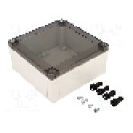 Carcasa policarbonat, 130mmx130mmx60mm, IP66, IP67, FIBOX - PC 125/60 HT