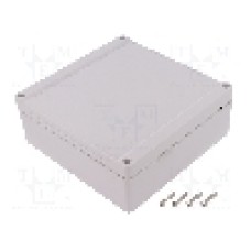 Carcasa policarbonat, 160mmx160mmx60mm, HAMMOND - 1555R2GY