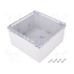 Carcasa policarbonat, 160mmx160mmx90mm, IP66, HAMMOND - 1554S2GYCL Carcasa policarbonat, 160mmx160mmx90mm, IP66, HAMMOND - 1554S2GYCL