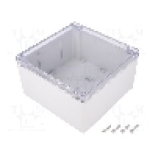 Carcasa policarbonat, 160mmx160mmx90mm, IP66, HAMMOND - 1554S2GYCL