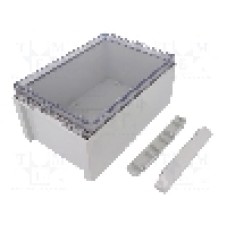 Carcasa policarbonat, 170mmx271mmx120mm, IP66, IP67, BOPLA - B 261712 PC-V0-G 7035
