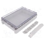 Carcasa policarbonat, 170mmx271mmx60mm, IP66, IP67, BOPLA - B 261706 PC-V0-G 7035 Carcasa policarbonat, 170mmx271mmx60mm, IP66, IP67, BOPLA - B 261706 PC-V0-G 7035