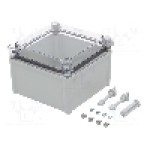 Carcasa policarbonat, 188mmx188mmx130mm, IP65, FIBOX - PC 1919 13 T-2FSH