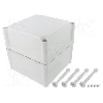Carcasa policarbonat, 188mmx188mmx180mm, IP66, IP67, FIBOX - PC 1919 18 G