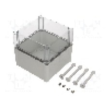 Carcasa policarbonat, 188mmx188mmx180mm, IP66, IP67, FIBOX - PC 1919 18 T