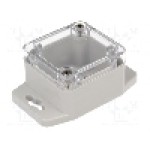 Carcasa policarbonat, 50mmx52mmx35mm, IP65, GAINTA - G250CMF