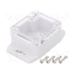 Carcasa policarbonat, 58mmx64mmx35mm, IP67, GAINTA - G201CMF-IP67