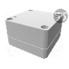 Carcasa policarbonat, 65mmx65mmx40mm, HAMMOND - 1555B2GY