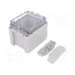 Carcasa policarbonat, 80mmx113mmx90mm, IP66, IP67, BOPLA - B 100809 PC-V0-G 7035 Carcasa policarbonat, 80mmx113mmx90mm, IP66, IP67, BOPLA - B 100809 PC-V0-G 7035