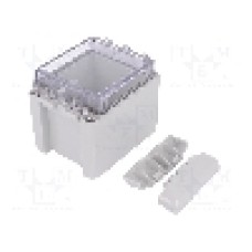 Carcasa policarbonat, 80mmx113mmx90mm, IP66, IP67, BOPLA - B 100809 PC-V0-G 7035