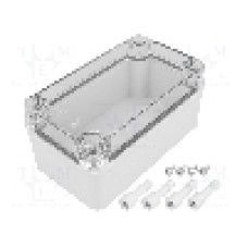 Carcasa policarbonat, 80mmx140mmx65mm, IP66, IP67, FIBOX - PC C 65 T