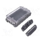 Carcasa policarbonat, 80mmx151mmx40mm, IP66, IP67, BOPLA - B 140804 PC-V0-G 7024 Carcasa policarbonat, 80mmx151mmx40mm, IP66, IP67, BOPLA - B 140804 PC-V0-G 7024