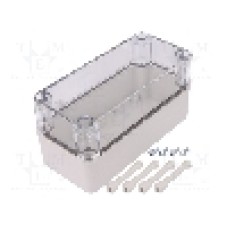 Carcasa policarbonat, 80mmx170mmx85mm, IP66, IP67, FIBOX - PC D 85 T