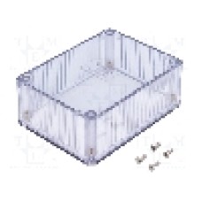 Carcasa policarbonat, 82mmx110mmx40mm, IP54, HAMMOND - 1591STCL