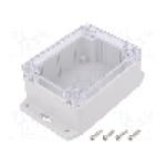 Carcasa policarbonat, 90mmx115mmx55mm, IP67, GAINTA - G212CMF-IP67