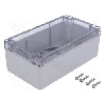 Carcasa policarbonat, 90mmx160mmx60mm, IP66, HAMMOND - 1554J2GYCL
