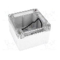 Carcasa policarbonat, 90mmx90mmx60mm, IP66, HAMMOND - 1554E2GYCL