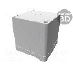 Carcasa policarbonat, 90mmx90mmx90mm, HAMMOND - 1555EE2GY