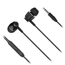 Casti In-Ear, cu microfon, negru, KMPB1-B, L103684