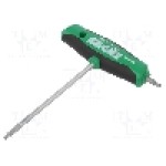 Cheie Torx®, oţel crom-vanadium, TX10, lungime 126mm, WIHA - 26172