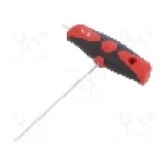 Cheie imbus, oţel crom-vanadium, HEX 2mm, lungime 126mm, WIHA - 26164