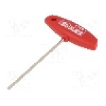 Cheie imbus, oţel crom-vanadium, HEX 3mm, lungime 126mm, WIHA - 22168