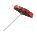 Cheie imbus, oţel crom-vanadium, HEX 3mm, lungime 126mm, WIHA - 26135