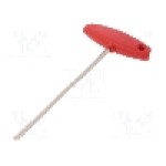 Cheie imbus, oţel crom-vanadium, HEX 4mm, lungime 176mm, WIHA - 00913