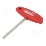 Cheie imbus, oţel crom-vanadium, HEX 6mm, lungime 132mm, WIHA - 00921