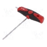Cheie imbus, otel cromat, HEX 3mm, lungime 126mm, WIHA - 26166