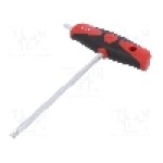 Cheie imbus, sferic, oţel crom-vanadium, HEX 6mm, lungime 182mm, WIHA - 28375