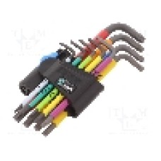 Set chei Torx®, oţel, TX10, TX15, TX20, TX25, TX27, TX30, TX40, TX08, TX09, lungime {{Lungime totala}}, WERA - 05024179001 Set chei Torx®, oţel, TX10, TX15, TX20, TX25, TX27, TX30, TX40, TX08, TX09, lungime {{Lungime totala}}, WERA - 05024179001