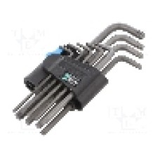 Set chei Torx®, oţel, TX10, TX15, TX20, TX25, TX27, TX30, TX40, TX08, TX09, lungime {{Lungime totala}}, WERA - 05024244001