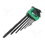 Set chei Torx®, otel crom-vanadium, TX05, TX06, TX07, TX08, TX09, TX10, TX15, TX20, TX25, TX27, TX30, TX40, TX45, WIHA - 43848 Set chei Torx®, otel crom-vanadium, TX05, TX06, TX07, TX08, TX09, TX10, TX15, TX20, TX25, TX27, TX30, TX40, TX45, WIHA - 43848