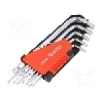 Set chei imbus, in toli, sferic, HEX 1/4